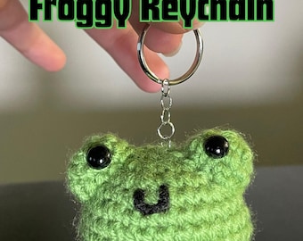 Gehäkelte Frosch Keychain