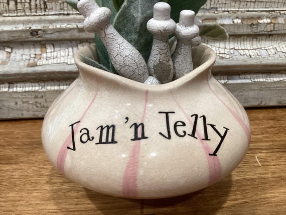 Holt Howard Jam ‘n Jelly Pixieware Condiment Jar Base 1958