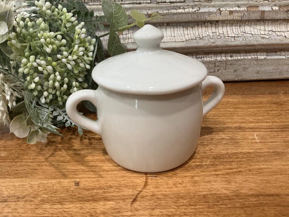 French White Mustard Jar Pillivuyt