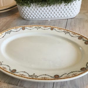 Grindley Hotel Ware Oval Plate England Ironstone