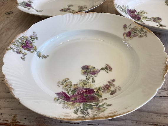 J. Pouyat French Limoges Bowls Antique France