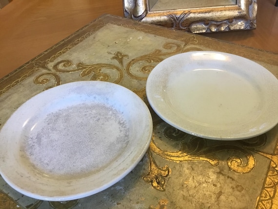 Ironstone Butter Side Plates KT&K Co. Set of Two 4.5”