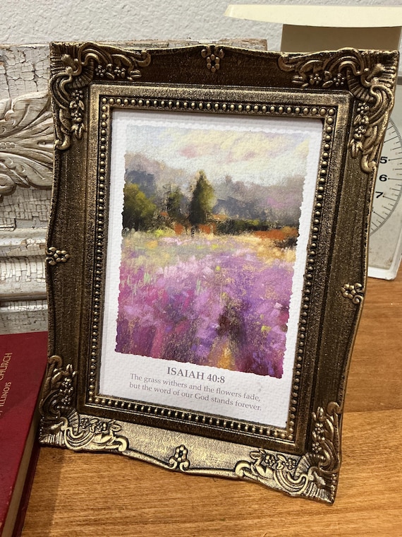 Scripture Framed Art Wall Decor Tabletop