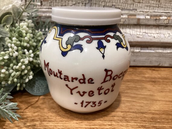 Vintage French Mustard Jar Moutarde Bocquet