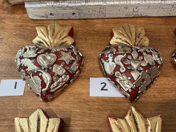 Mexican Heart Milagros Small