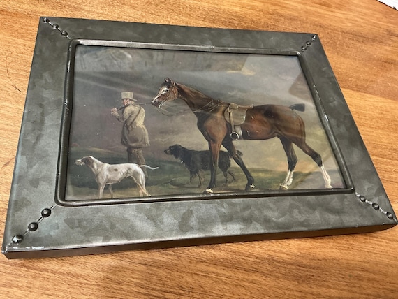 English Fox Hunt Picture Framed Small