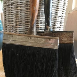 Vintage Paint Brush Wood Handle 6”
