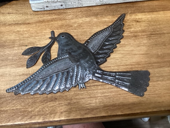 Silver Dove of Peace Handmade Haitian Art