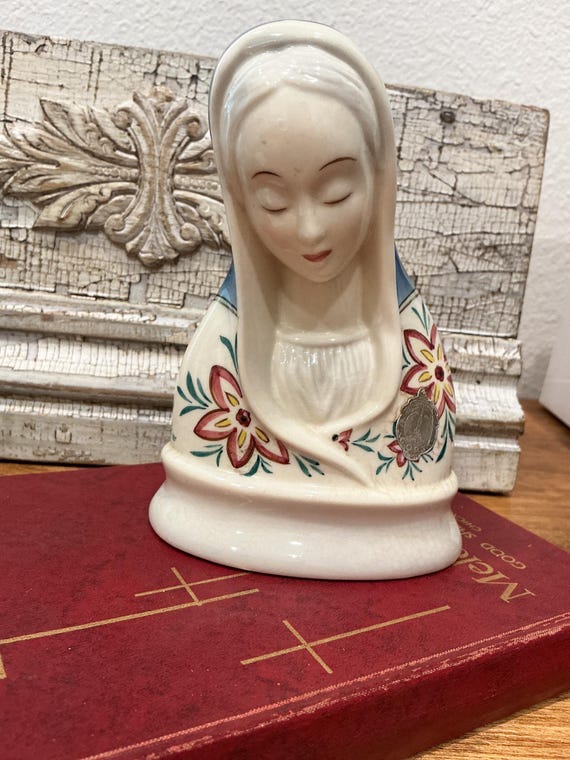 Gort China Madonna 1940s Hand-Painted