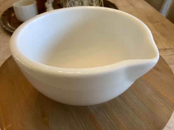 Apothecary Mortar White Ironstone 5.25”