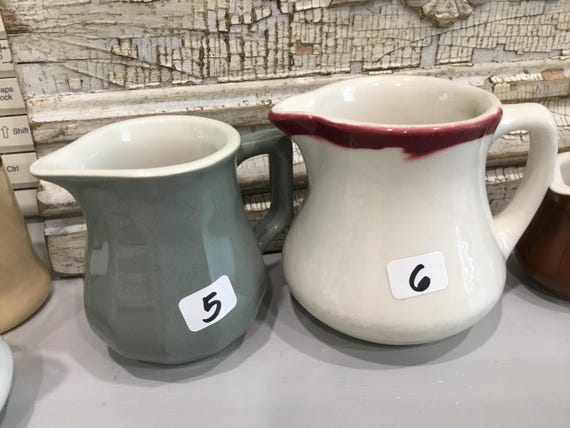 Restaurantware Ironstone Creamers Assorted