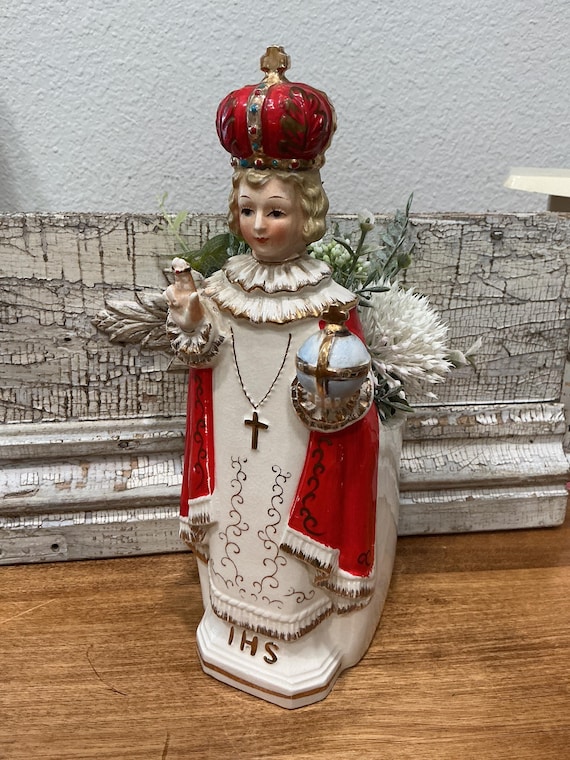 Napco Infant Jesus of Prague Planter Japan 10.5”