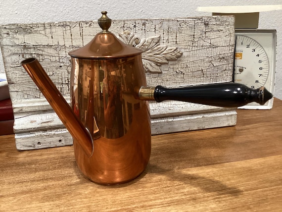 Vintage Copper Turkish Style Coffee Tea Pot Patina