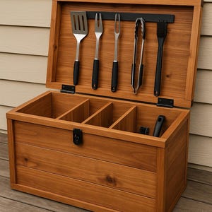 Förvaring av grillredskap för hemmafixare