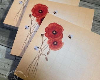 ポピー付箋 | 春の付箋