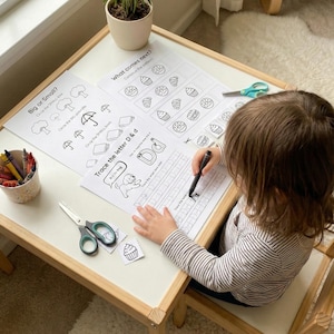 Preschool curriculum bundle cover image showing printable worksheets for age 3-4 homeschooling and kindergarten readiness.