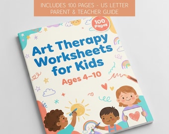 Kids Art Therapy Worksheets | Summer Screen Free Activities | No Phone Challenge | SEL & Emotional Regulation