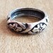 Vintage Sterling Silver Repeating Pattern Band Ring 1990s | Etsy