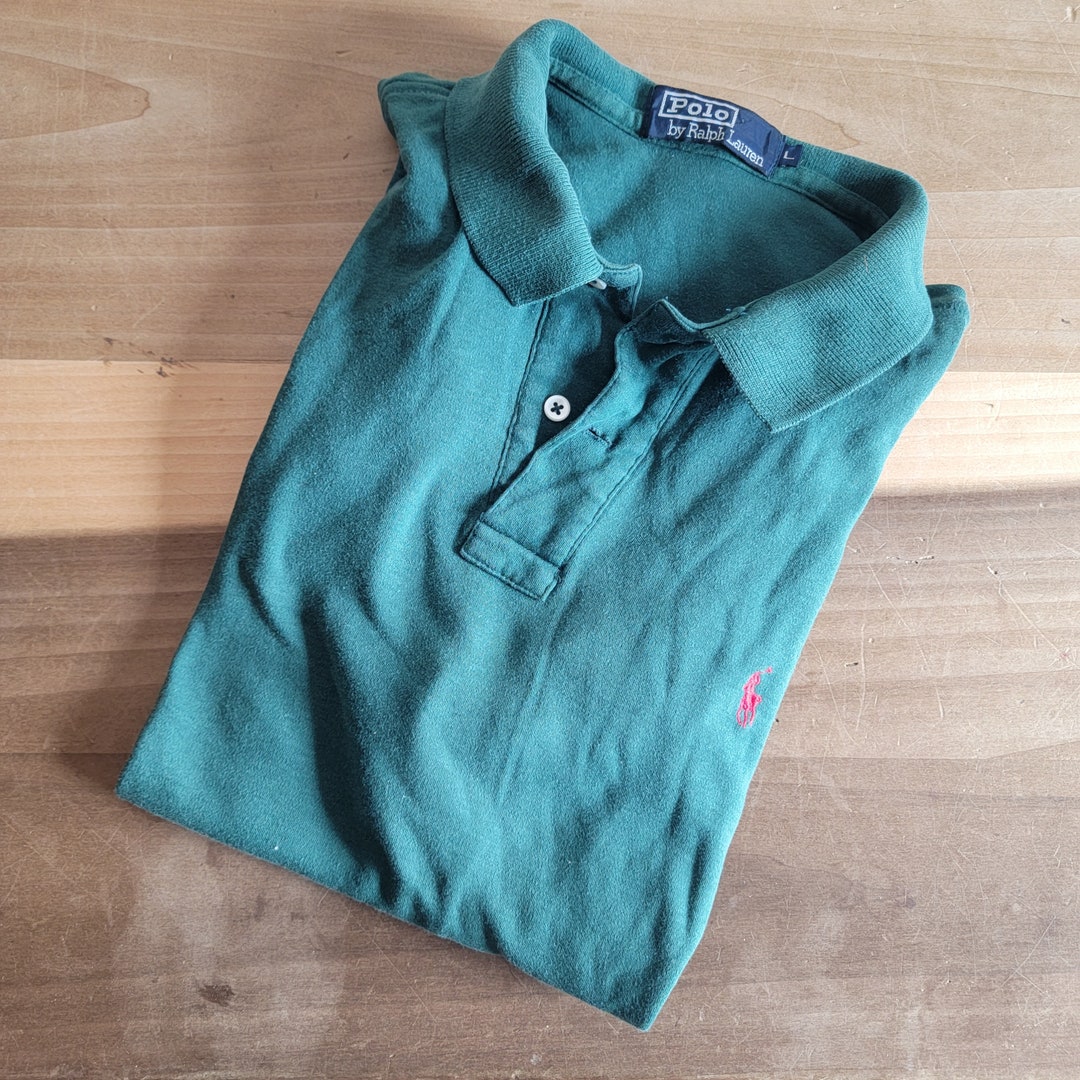Vintage Polo by Ralph Lauren Polo Shirt 1980s Forest Green Size Large ...