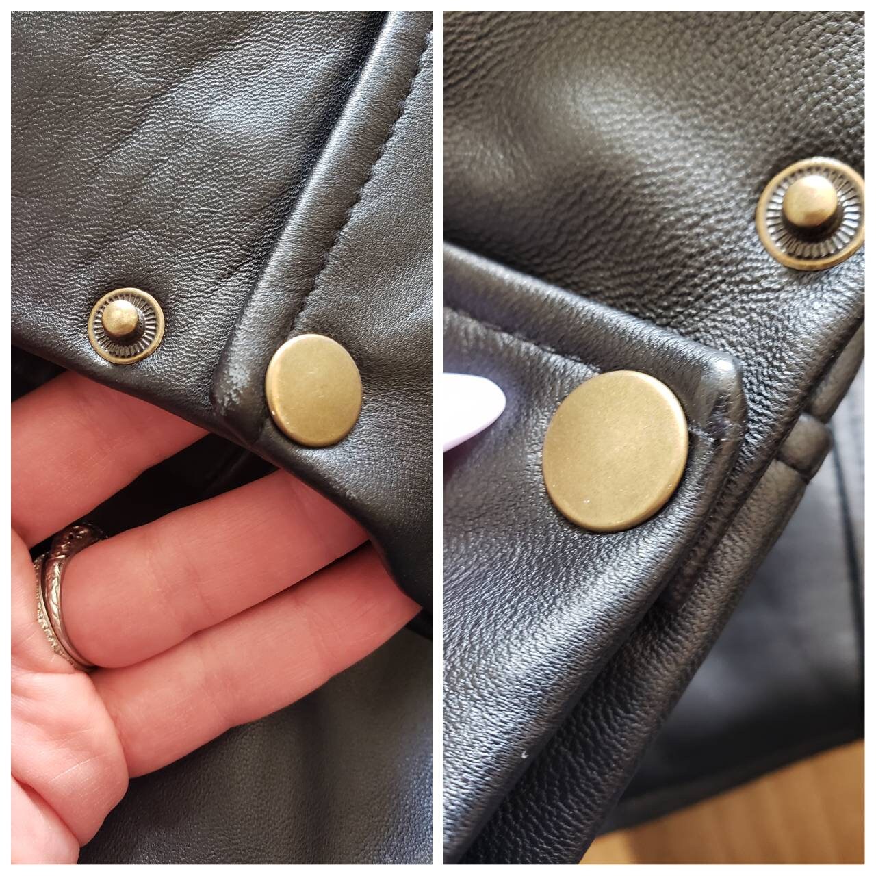 Vintage Massachusetts State Lottery Black Leather Jacket