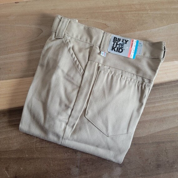 Vintage Dead Stock Billy the Kid Khaki Tan Beige Flares Pants 