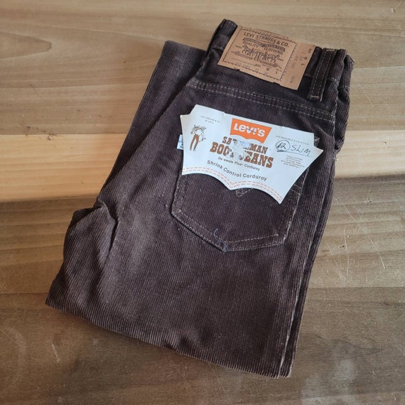 Vintage Levi's Saddleman Boot Jeans: Brown Cordur… - image 1