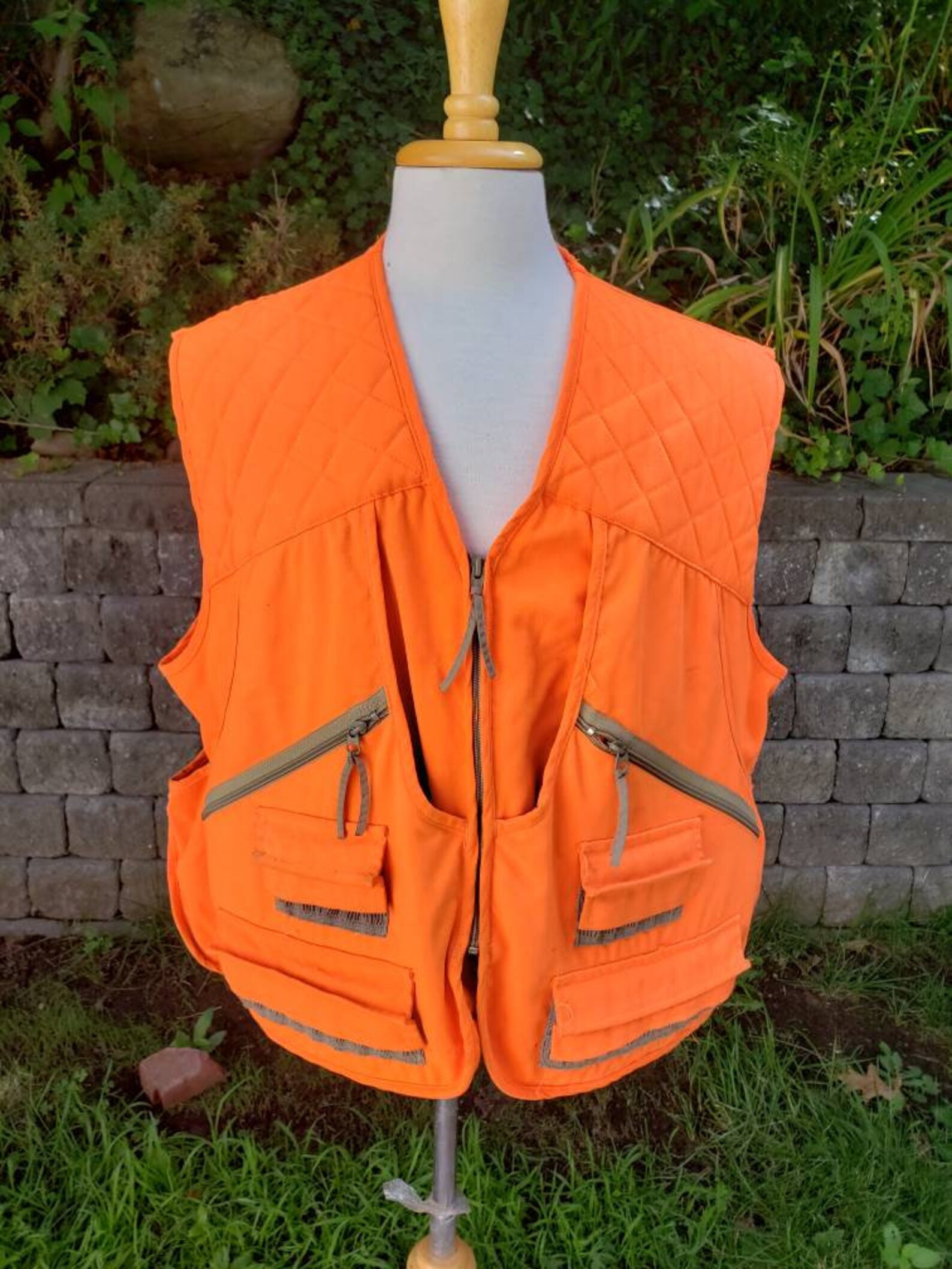 Vintage Gamehide Hunting Gear Bright Orange Vest Size Large Etsy