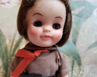 Vintage Effanbee Girl Scouts Brownies Doll with Blinking Eyes 1965 Rooted Hair