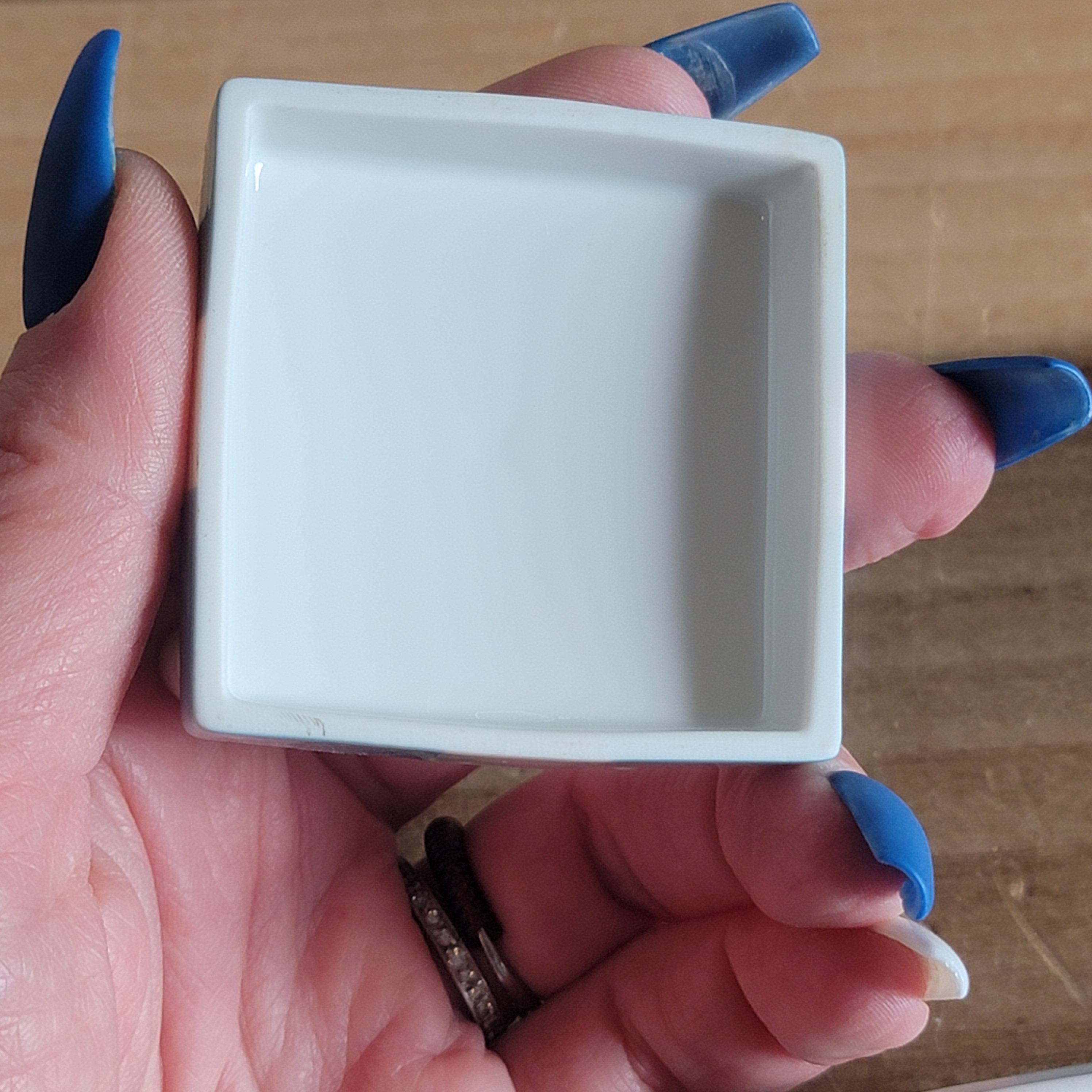 Vintage Tiffany & Co Made in Japan Blue Box With a White Bow Vintage Tiffany & Co Made in Japan Blue Box With a White Bow