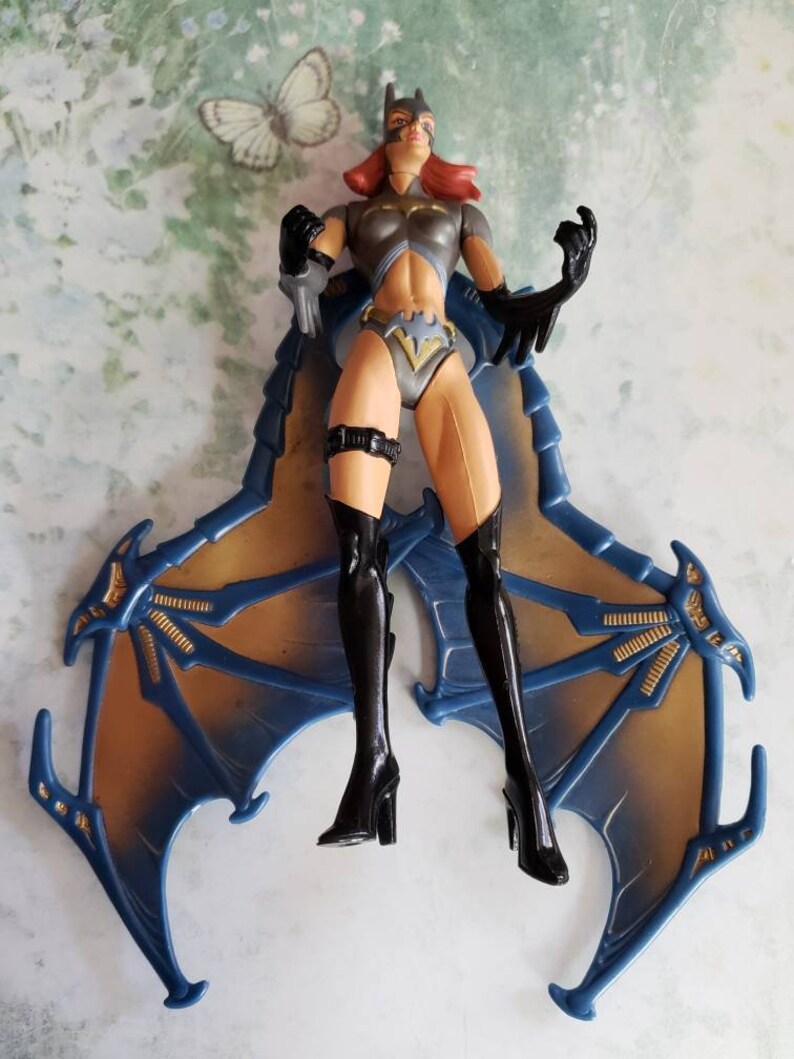 Vintage DC Comics Bat Girl Action Figure with Cape 1990s Comics