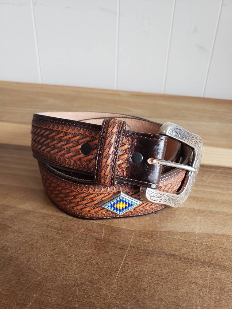 ☆USA製 Justin 本革 レザーベルト TOP GRAIN LEATHER ☆USA製 ☆USA製 Justin 本革 レザーベルト TOP GRAIN LEATHER ☆USA製