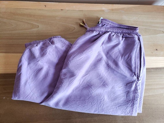 Vintage Diana Marco Purple Parachute Pants Jogger… - image 1