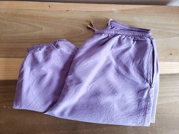 Vintage Diana Marco Purple Parachute Pants Jogger… - image 1