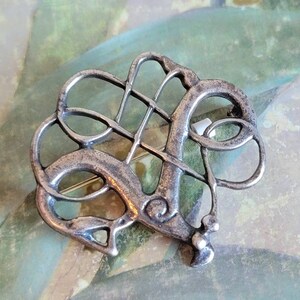 Vintage David Andersen DA Norway Sterling Silver Viking Replica Dragon Pin or Brooch image 4