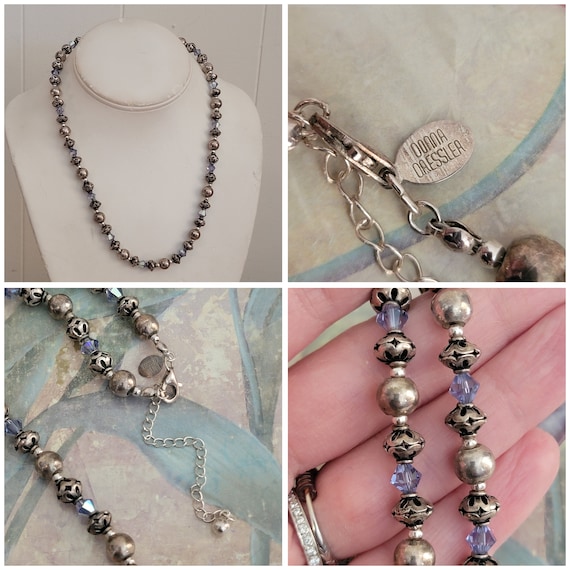 Vintage Donna Dressler Sterling Silver Beads and … - image 10