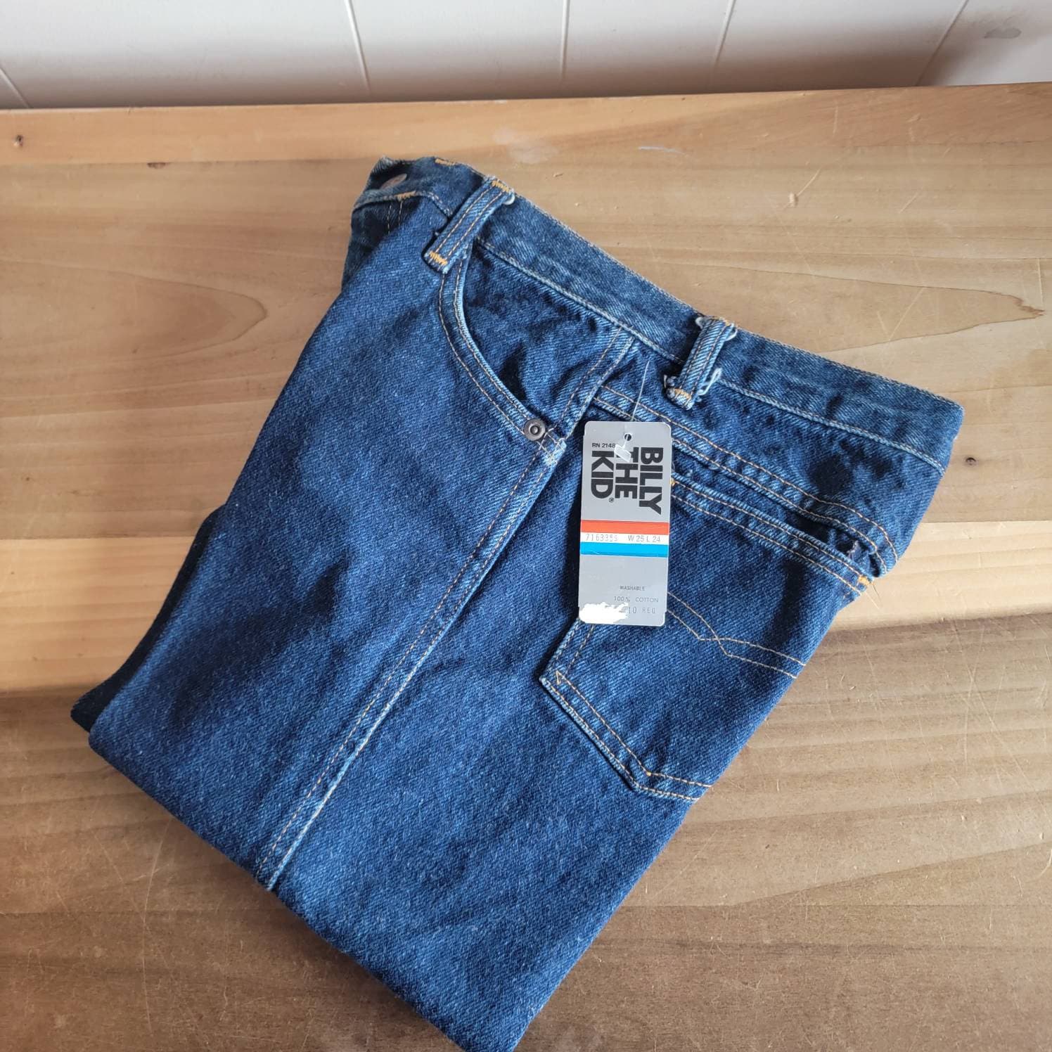 Vintage Dead Stock Billy the Kid Blue Jeans Denim Size 10 1970s  