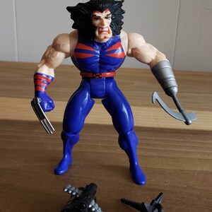 Vintage Toy Biz Weapon X Wolverine X Men Marvel Comics Toy Action Figure 1995 Accessories image 2