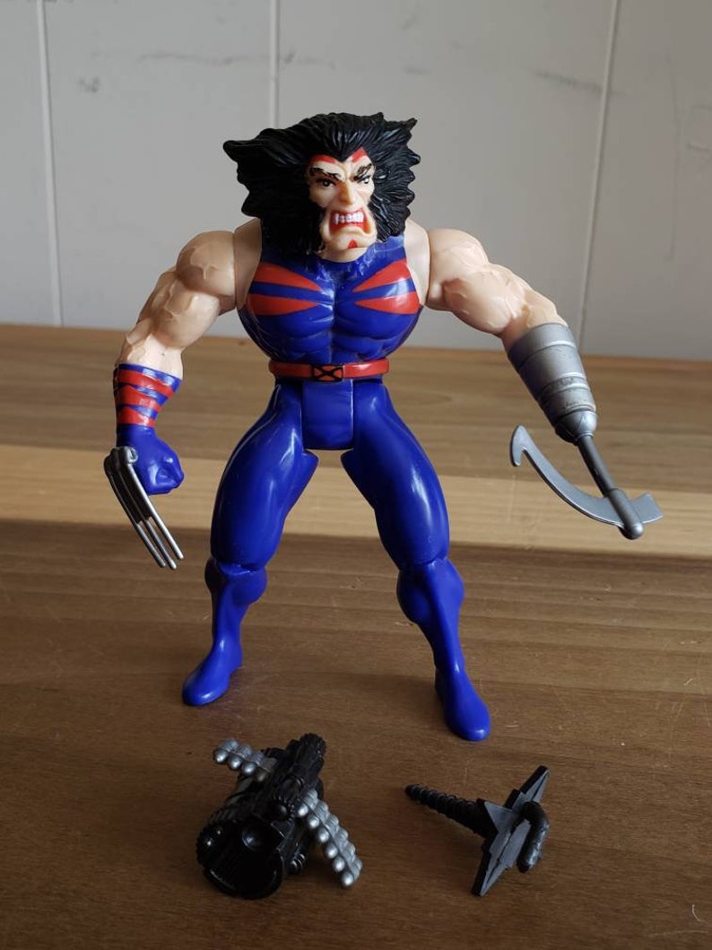 Vintage Toy Biz Weapon X Wolverine X Men Marvel Comics Toy Action Figure 1995 Accessories image 2