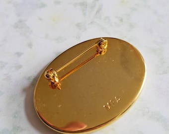 Vintage MFA Museum of Fine Arts Boston Pin Gold Tone Pin