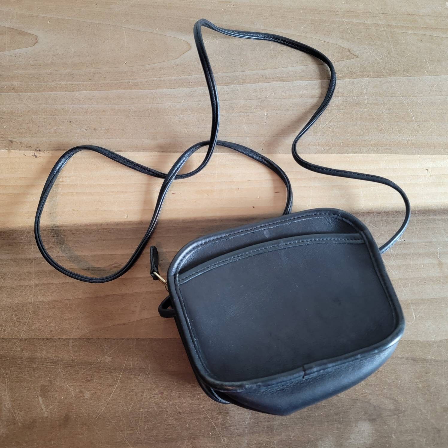 バッグ Old Coach Mini Boston Bag Black Leather Coach handbag mini boston - Gem