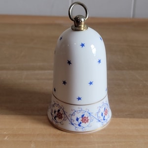 Vintage Laura Ashley Collectibles Fine Bone China Bell Made in Staffordshire England 1989