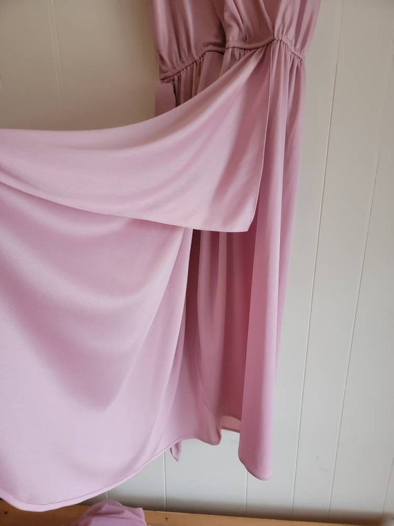 Vintage Dressy Creations New York Pink Mauve Dres… - image 9