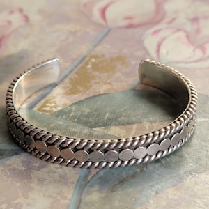 Vintage Sterling Silver Cuff Bracelet
