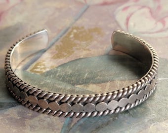 Vintage Sterling Silver Cuff Bracelet