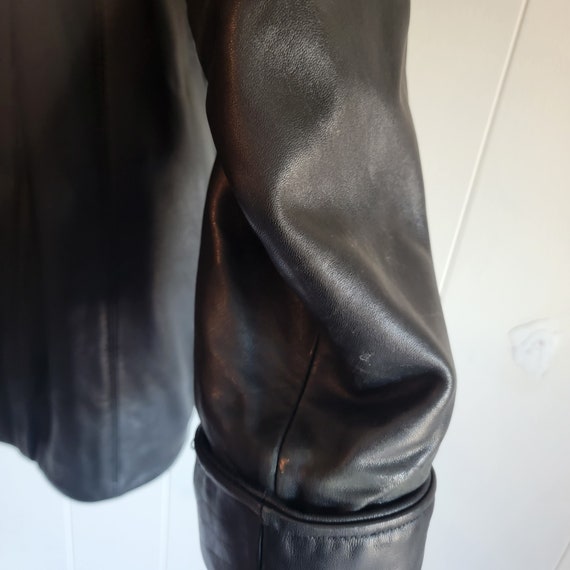 Vintage Valerie Stevens Lamb Leather Black Jacket… - image 6