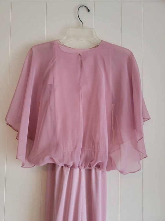 Vintage Dressy Creations New York Pink Mauve Dres… - image 7