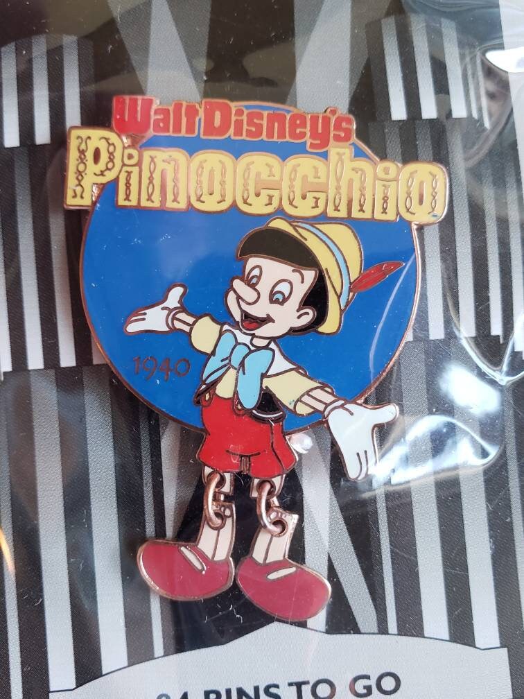 Disney ピノキオ スターリングシルバー ピンバッジ　ヴィンテージ Vintage Dead Stock Countdown to the Millennium Pinocchio Lapel Pin