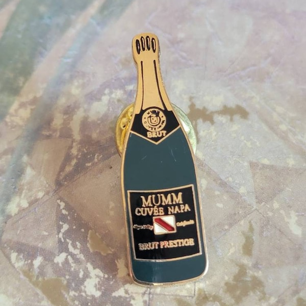 Vintage Mumm Cuvee Napa Brut Prestige Champagne Lapel Pin