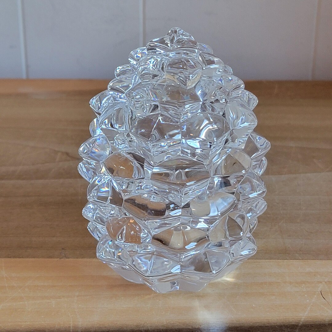 Vintage Signed Tiffany & Co Crystal Pinecone Trinket Box - Etsy