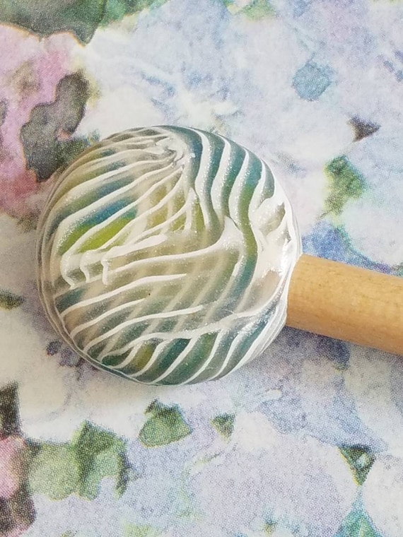 SALE Vintage Wooden Circular Hair Stick 1980s Hair